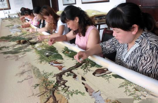 湘绣郎世宁《百骏图》参展米兰世博会（图）