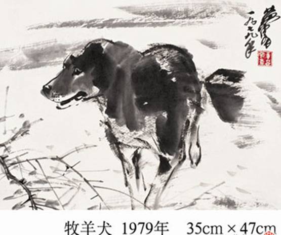 李可染曾说：“黄胄画狗天下第一”