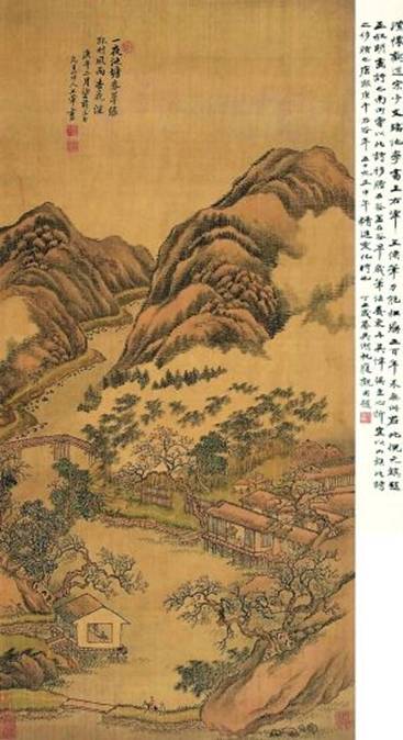 王翚《杏花春雨江南》欣赏(图)