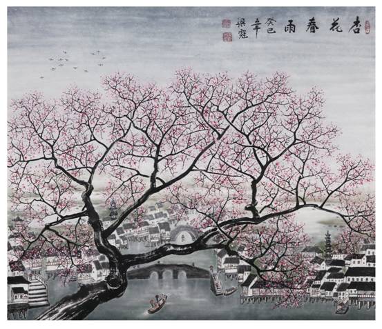 杏花春雨江南