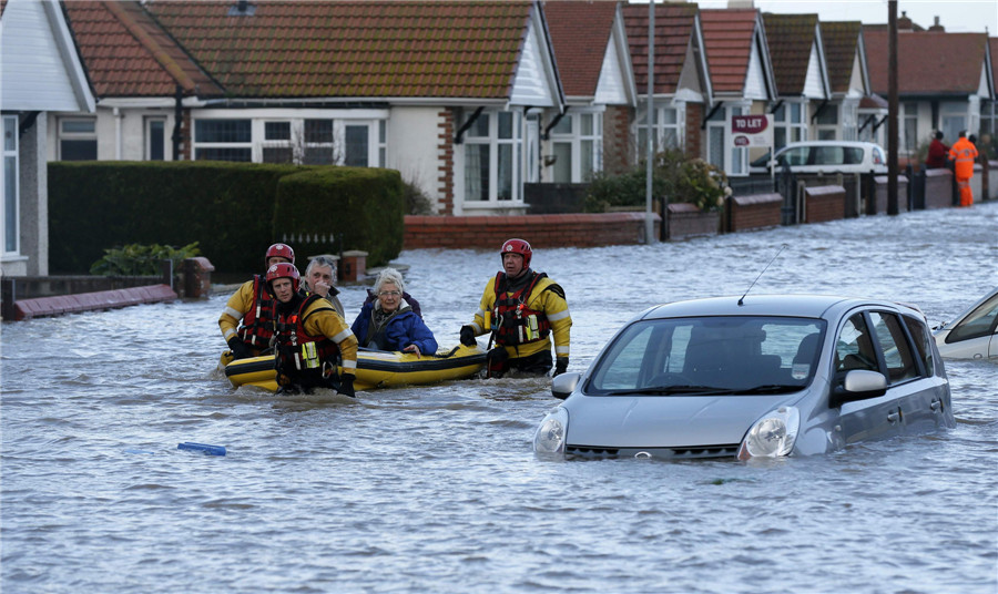 Arctic storm hits Europe