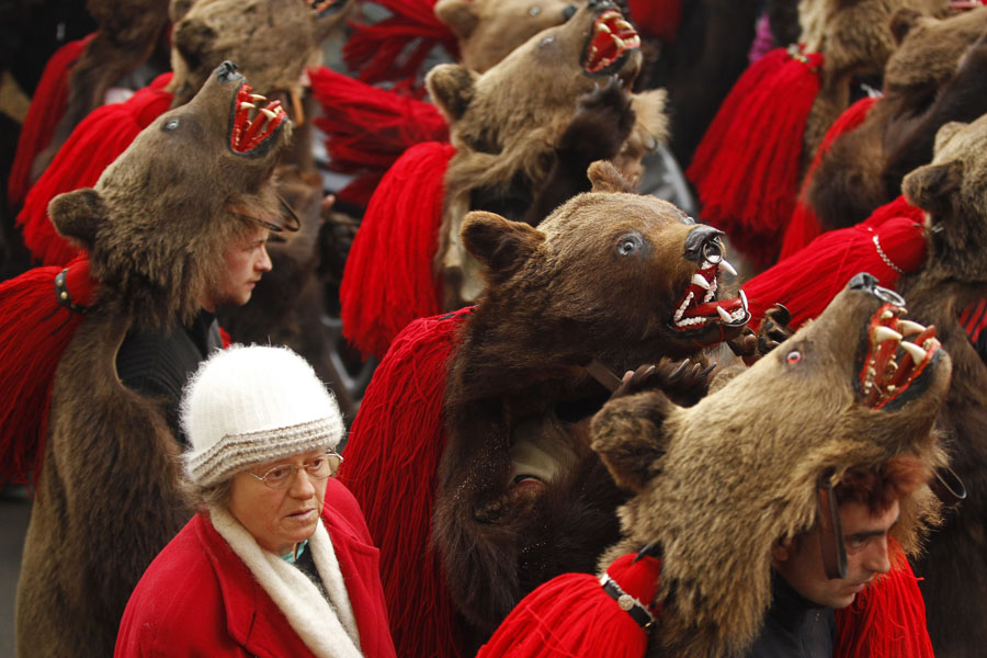 'Bear' dance beckons good luck