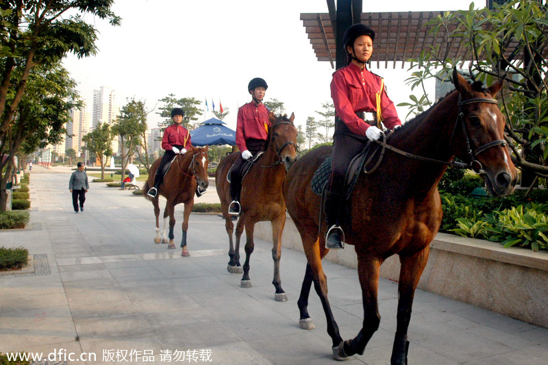 Horseback patrols