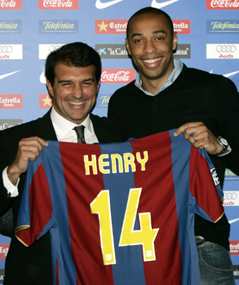 thierry henry barcelona jersey