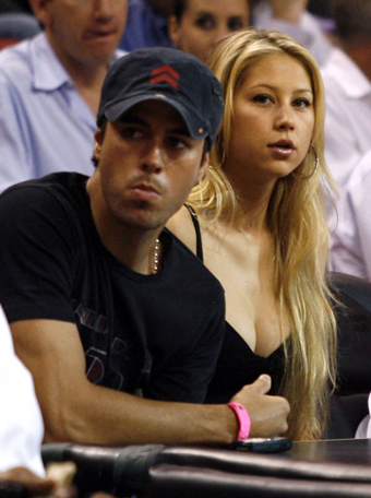 Tennis stars as NBA spectators