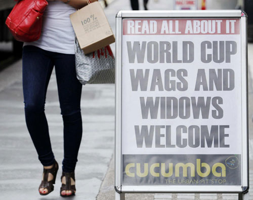 London beauty parlour welcomes soccer widows