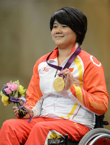 China gets Paralympics' first gold, topping medal table