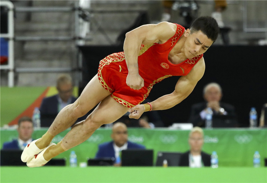 Chinese gymnasts win bronze in men's final, Japan crown