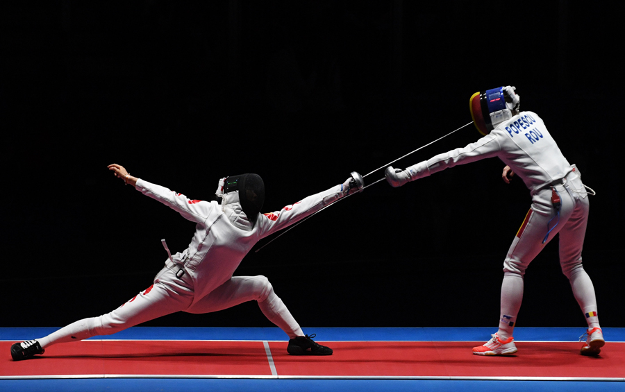 Defending China's women's epee team settles for silver