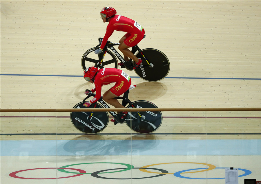 China wins first cycling Olympic gold