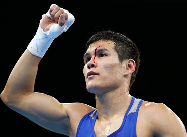 Kazakh brawler wears scar with pride