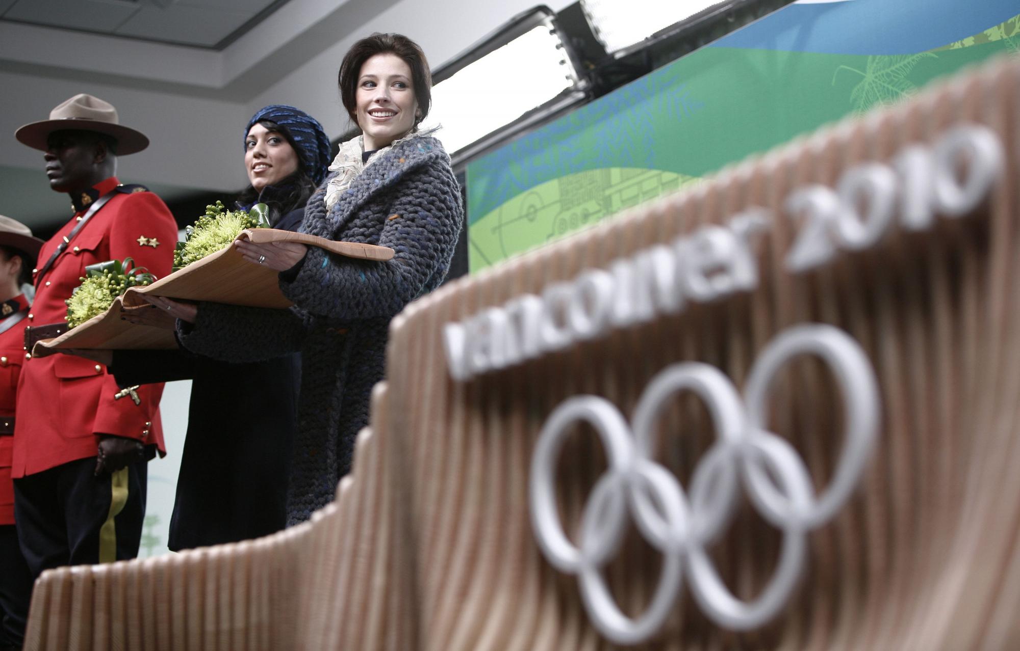 Vancouver unveils Winter Olympics podium