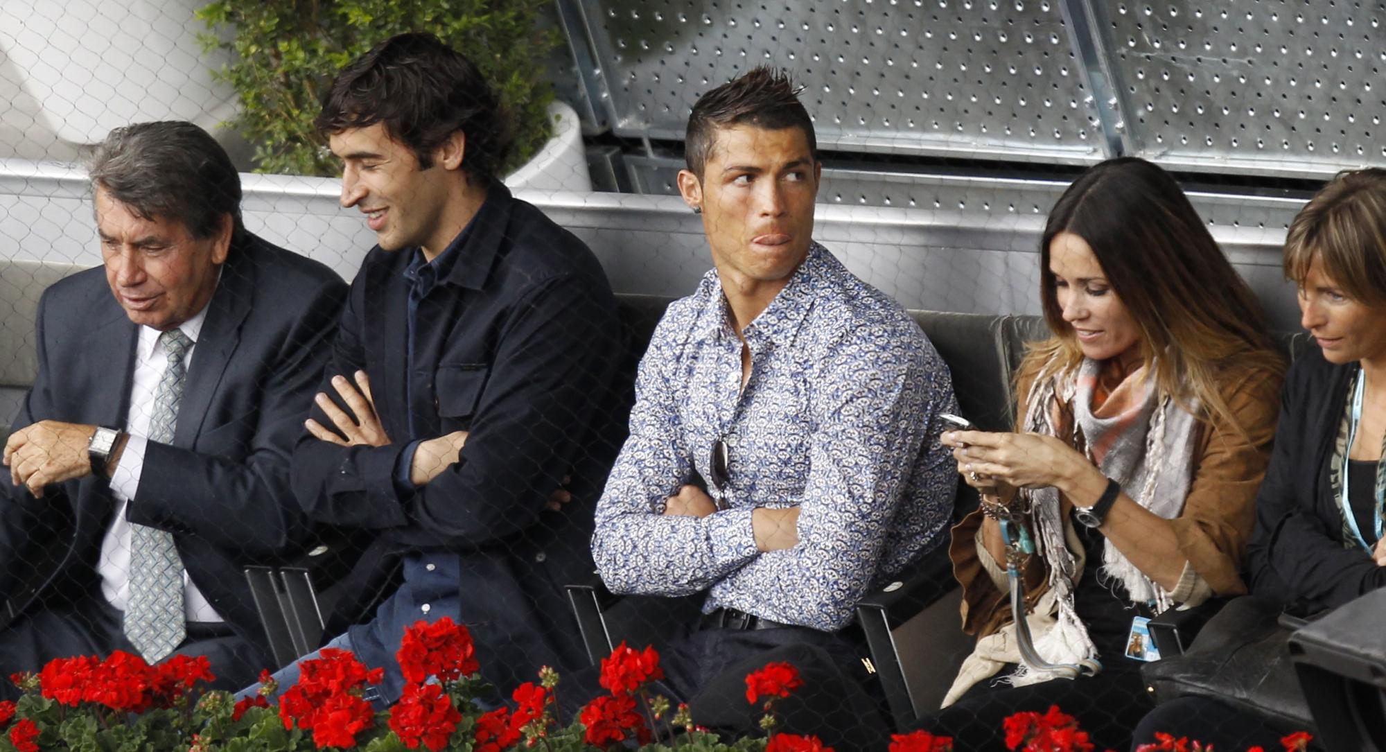 Cristiano Ronaldo attends at Madrid Open Tennis