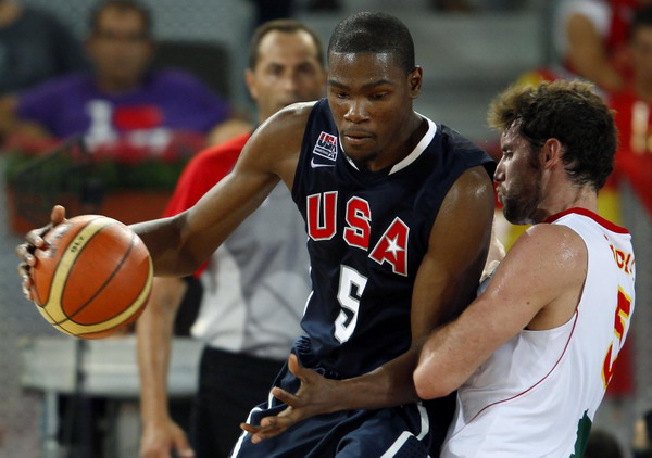 US down Spain 86-85 in warm-up thriller