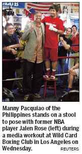 Pacquiao primed for title fight against Mosley
