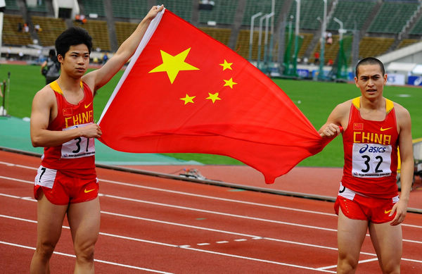 China's Su wins 100-meter race in Kobe