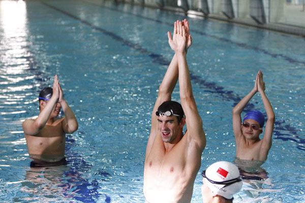 Phelps tutors China's Special Olympians