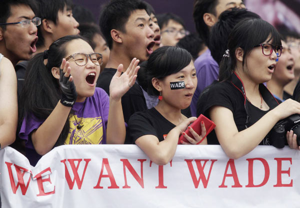 NBA players on promotional tour in China