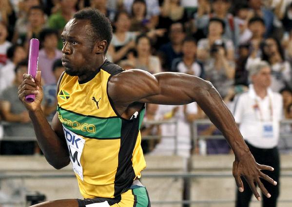 Proud Bolt fires Jamaican team to world record