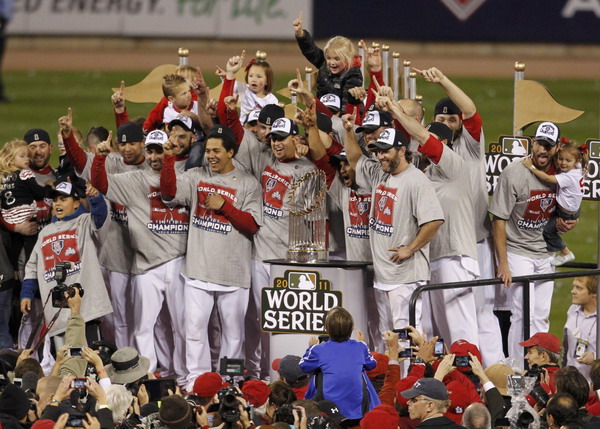 2011 World Series Champions Trophy at Busch Stadium - St L…