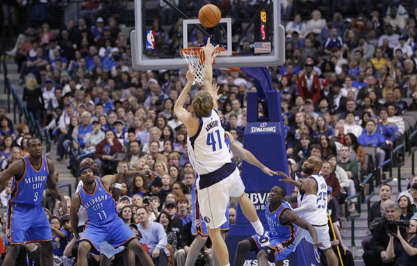 Mavs silence Thunder as unbeaten records fall