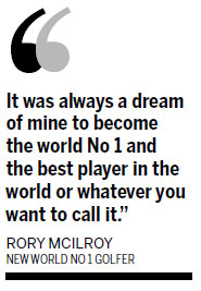 Rory on top of world