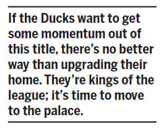 Time for the Ducks to move on up