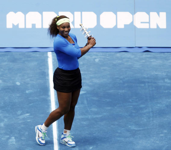 Serena humbles Azarenka to win Madrid Open title