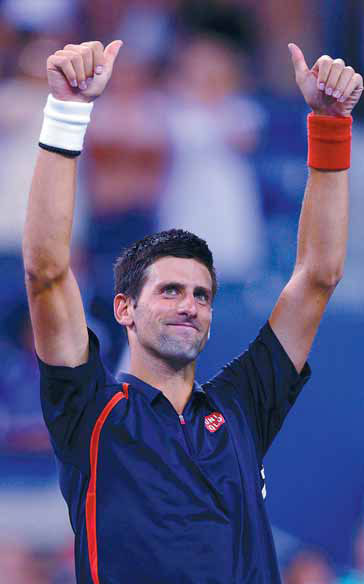 Djokovic winning and singing - Sports 