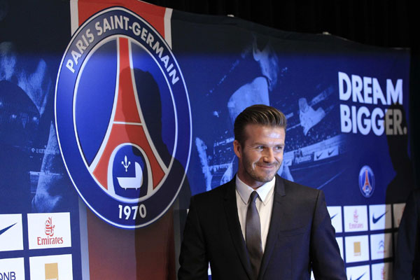 Beckham's football passion to light up Paris?