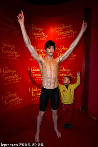 Madame Tussauds Shanghai museum unveils Sun Yang's wax figure