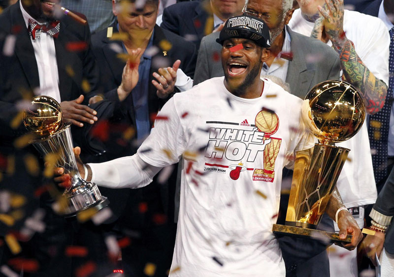 NBA unveils redesigned Larry O'Brien, Bill Russell trophies