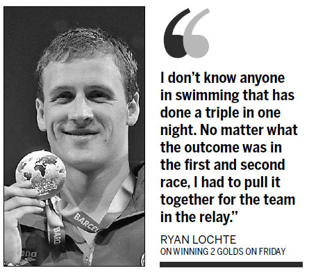 Busy Lochte claims golden double