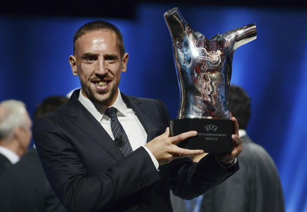 Ribery wins UEFA Best Player in Europe
