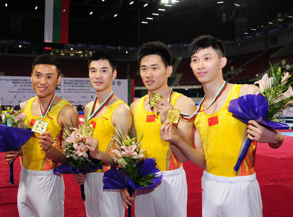 China wins trampoline world team gold