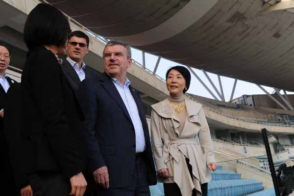 IOC chief in Nanjing, says not upset by 'no' for Munich bid