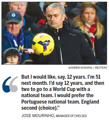 Mourinho hitches future to Chelsea