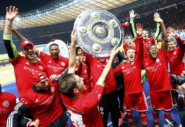 Bayern wins Bundesliga with record 7 games spare 1 chinadaily .cn