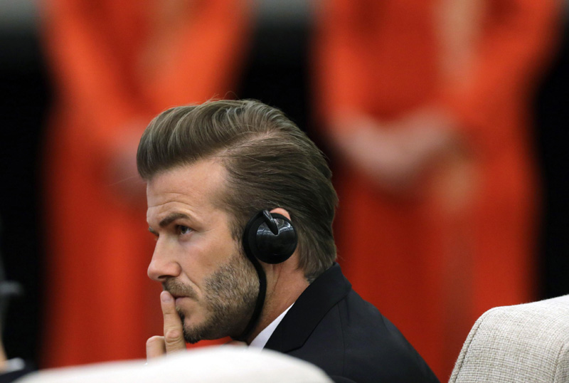 Beckham launches fund to support youth soccer in China