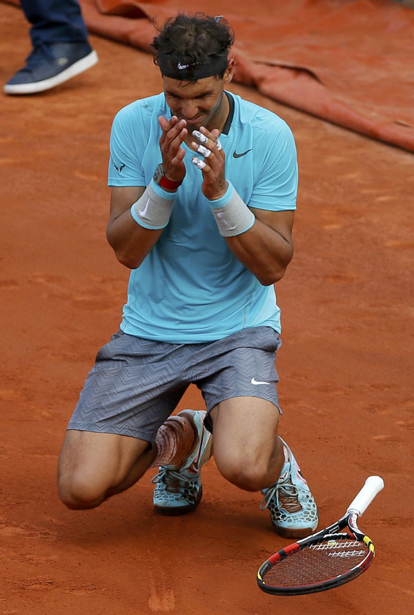 Claycourt Machine Nadal Reaches Cloud Nine In Paris 1 Chinadaily Com Cn