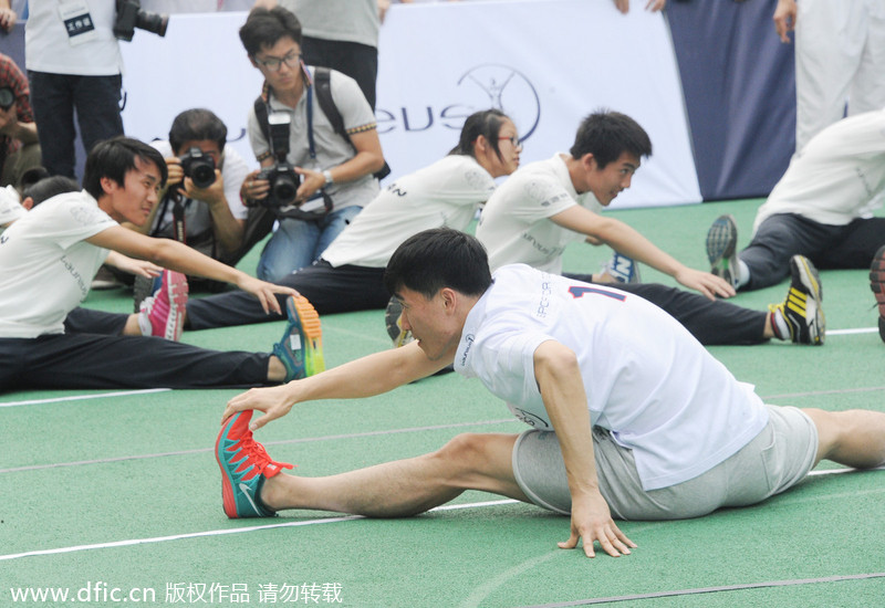 Liu Xiang promotes Laureus World Sports in Shanghai