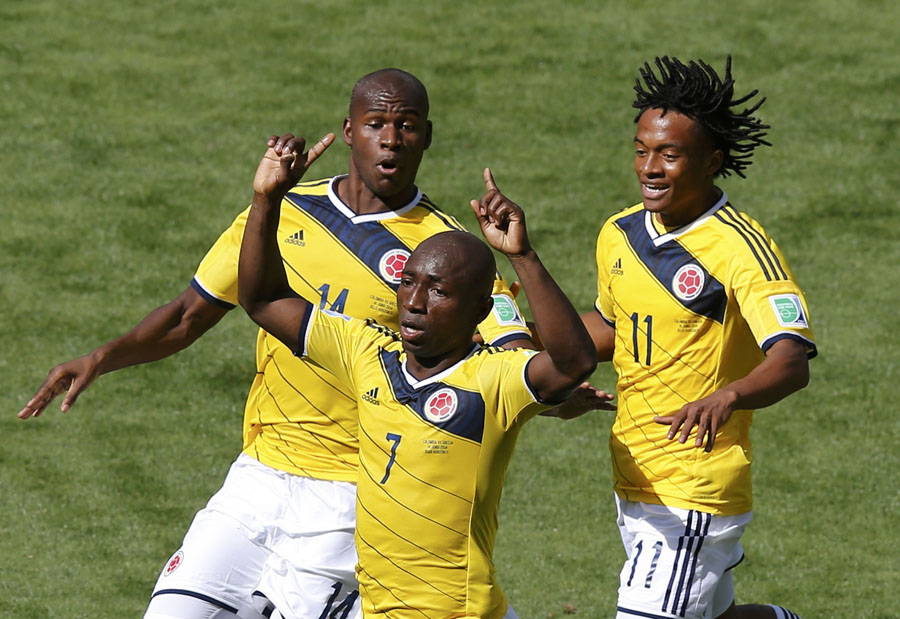 Colombia beat Greece 3-0 in joyous World Cup return