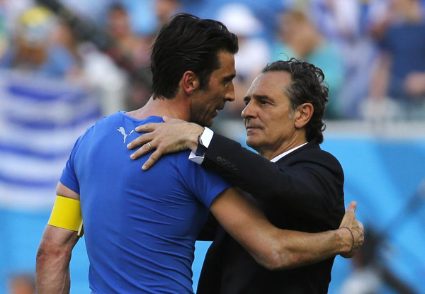 Italy coach Prandelli quits after World Cup exit