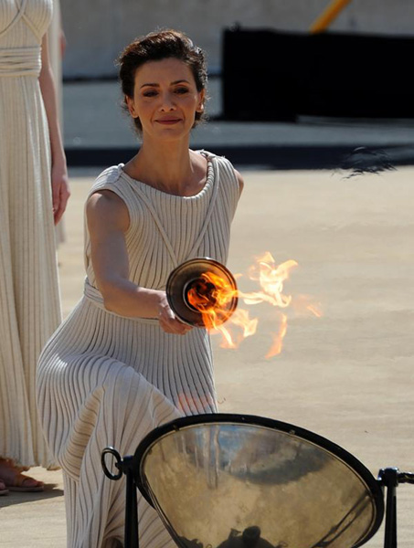 Olympic flame for Nanjing Youth Games lit in Athens