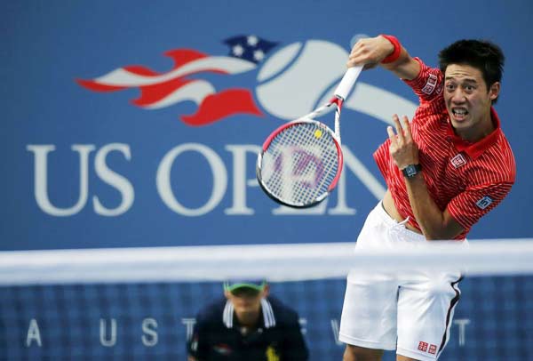 Nishikori gives Japan 1st US Open semi in 96 years
