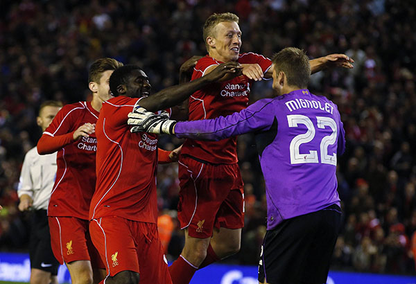 Liverpool come through epic shootout to beat Middlesbrough