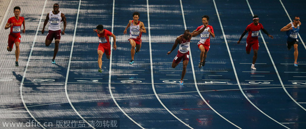 Qatari sprinter breaks men's 100m Asian record as China surpasses century mark