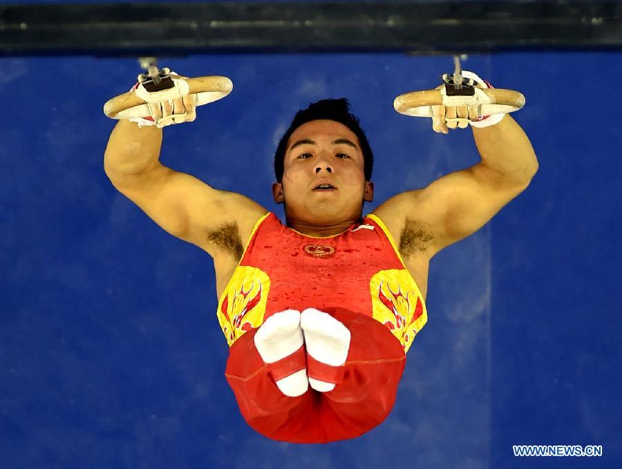 China edges Japan to win men' s team final at gymnastics worlds