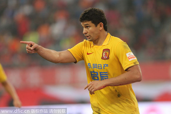 Evergrande's Elkeson named Chinese Super League best player