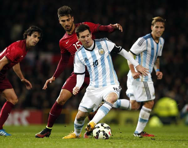 Portugal beats Argentina 1-0 with injury-time goal